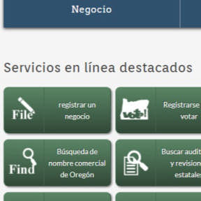 Visita el sitio web de la Secretaría de Estado de Oregón.