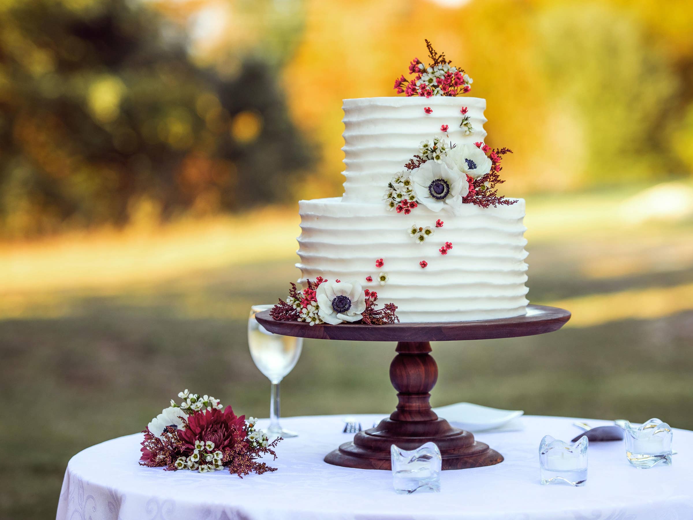 As melhores empresas de bolos de casamento