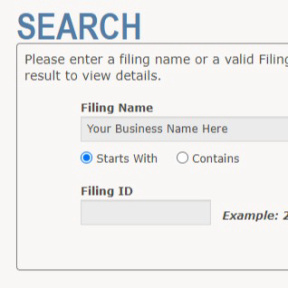 Enter your chosen name in the search bar.