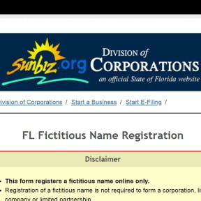Register the business name with the state.