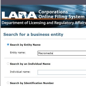 See if the name is already in use in your state.