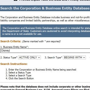 Search your state's business name register.