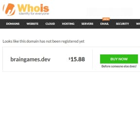 Compra el dominio del nombre elegido.