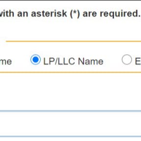 Select a search type.