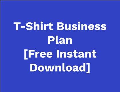 business plan on t shirt company