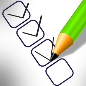 Write down your top choices.