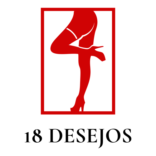 Logotipo para um sex shop chamado 18 Desejos.