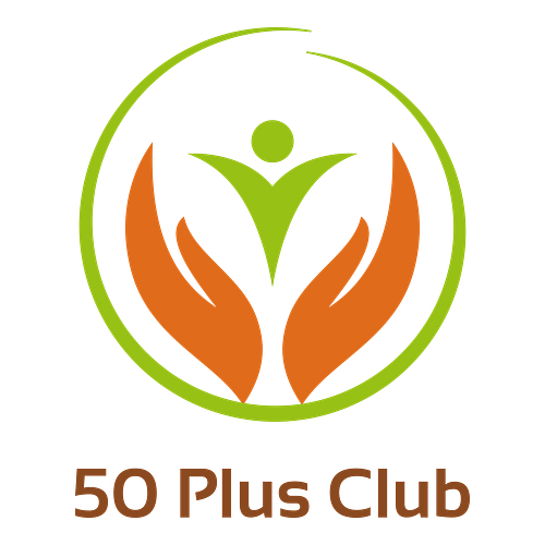 Ein Logo für ein Seniorenzentrum namens 50 Plus Club..