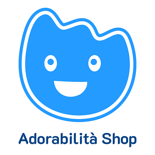 Un logo per un’attività artigianale che si chiama Adorabilità Shop.