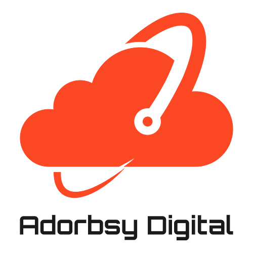 Cute logo for a business called Adorbsy Digital.