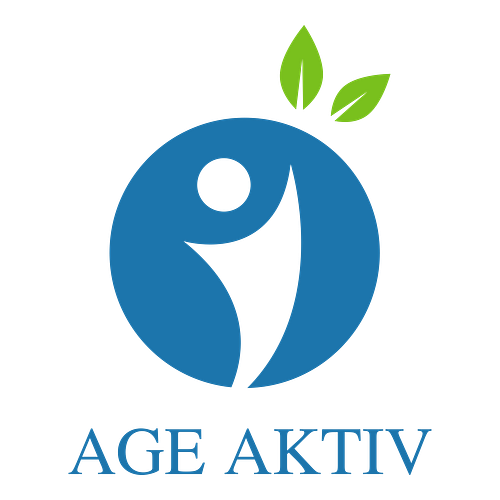 Ein Logo für ein Seniorenzentrum namens Age Aktiv.