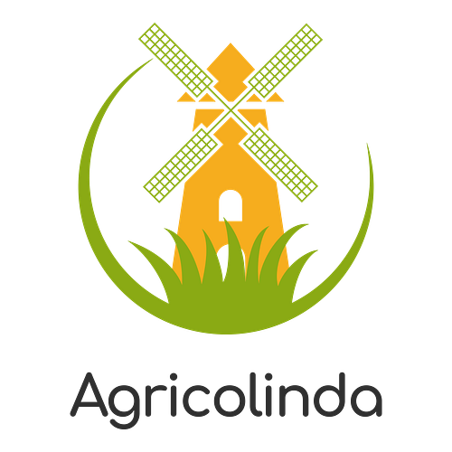 Un logo a tema agricoltura per un'azienda che si chiama Agricolinda.