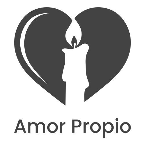 Logo para velas de una empresa llamada Amor Propio.