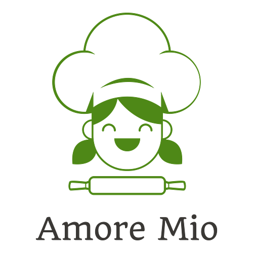 Logotipo para uma loja italiana chamada Amore Mio.