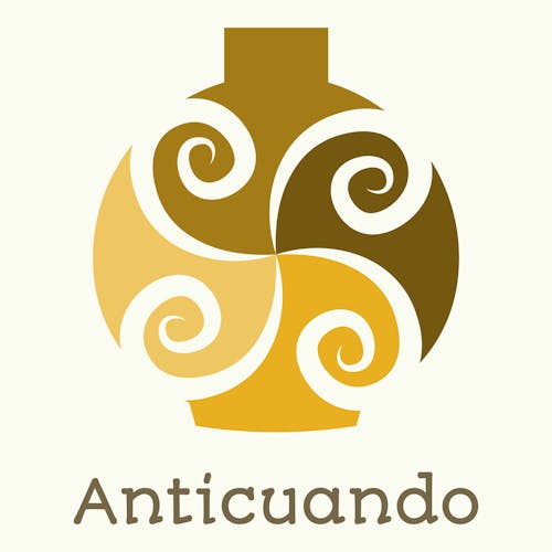 Logo para un negocio de manualidades de una empresa llamada Anticuando.