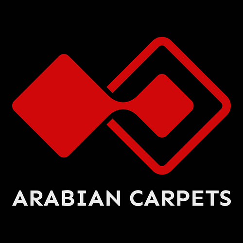 Arabic logo for a business called Arabian Carpets.