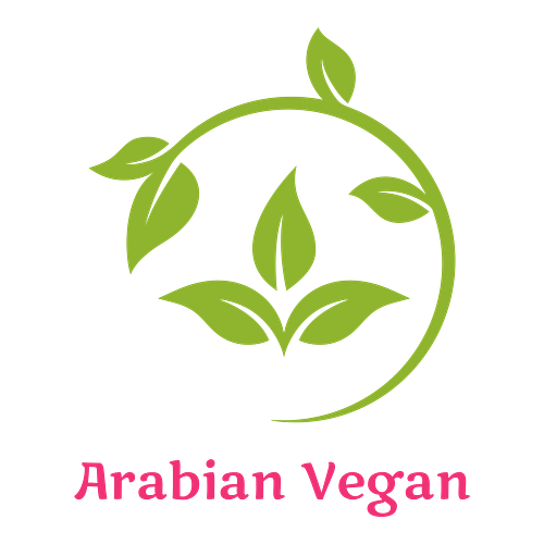 Arabic logo for a business called Arabian Vegan.