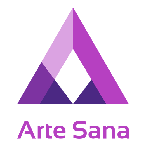 Logo para un negocio de manualidades de una empresa llamada Arte Sana.