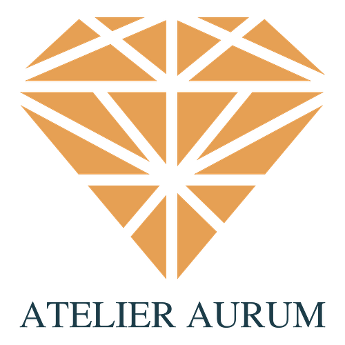Ein Logo für ein Juweliergeschäft namens Atelier Aurum.
