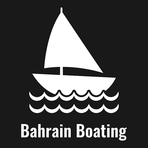 Arabic logo for a business called Bahrain Boating.