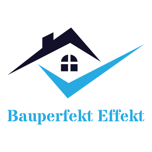 Ein Logo für ein Bauunternehmen namens Bauperfekt Effekt.