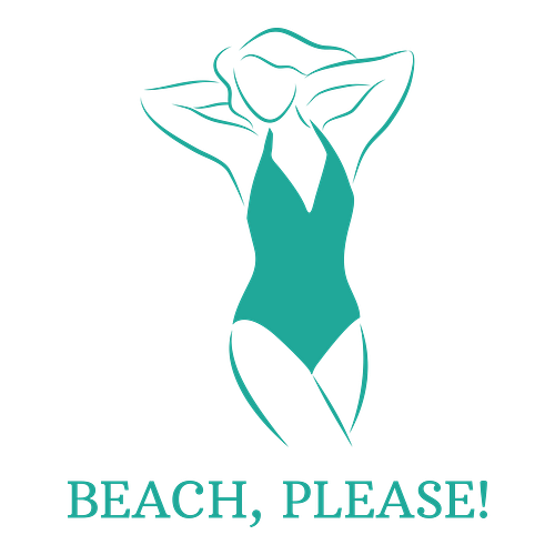 Logo para negocios de belleza de una empresa llamada Beach, Please!