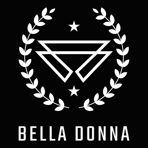 Logotipo para uma loja italiana chamada Bella Donna.