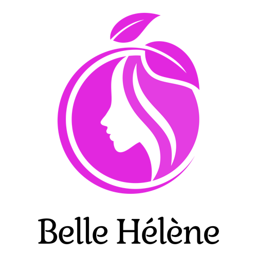 Un logo de cosmétique pour une entreprise appelée Belle Hélène.