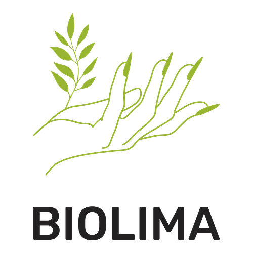 Un logo per un salone per le unghie che si chiama Biolima.