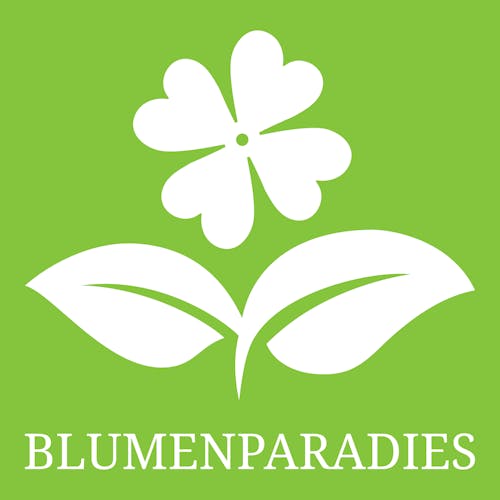 Ein Logo für einen Blumenladen namens Blumenparadies.