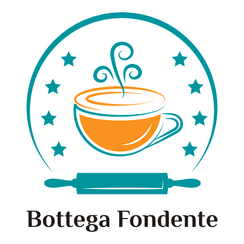 Un logo per un bar che si chiama Bottega Fondente.