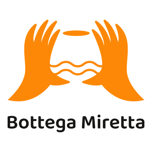 Un logo per un’attività artigianale che si chiama Bottega Miretta.