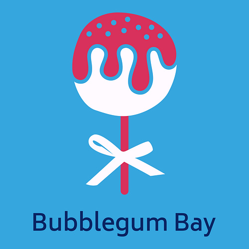Cute logo for a business called Bubblegum Bay.