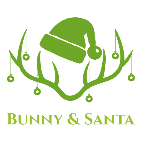 Ein Logo für einen Dekoladen namens Bunny & Santa.