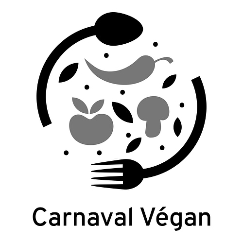 Un logo de restaurant pour une entreprise appelée Carnaval Végan.