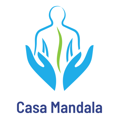 Logotipo para uma clínica de massagem chamada Casa Mandala.