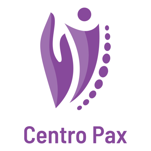 Logotipo para uma clínica de massagem chamada Centro Pax.