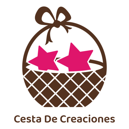 Logo para un negocio de manualidades de una empresa llamada Cesta de Creaciones.