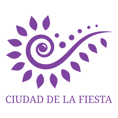 Logo de una empresa de organización de eventos llamada "Ciudad de la Fiesta".