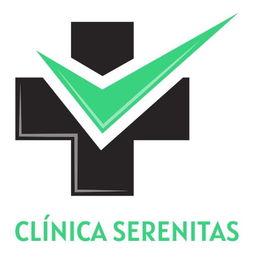 Logotipo para uma clínica de massagem chamada Clínica Serenitas.