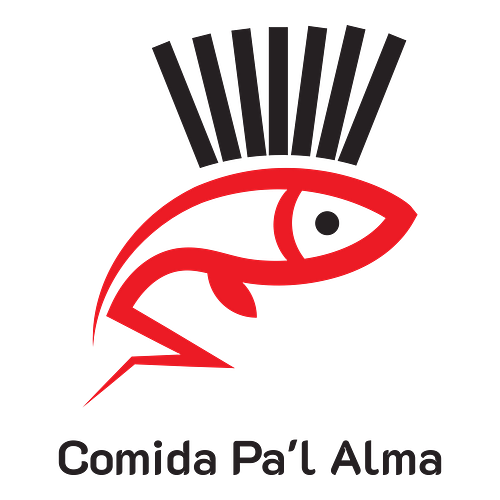 Logo cristiano de una empresa llamada Comida Pa'l Alma.
