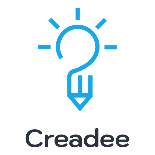 Ein Logo für einen Bastelladen namens Creadee.