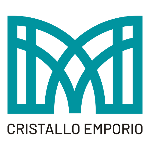 Un logo per un’attività artigianale che si chiama Cristallo Emporio.