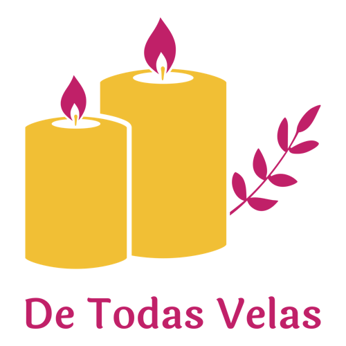 Logo para velas de una empresa llamada De Todas Velas.