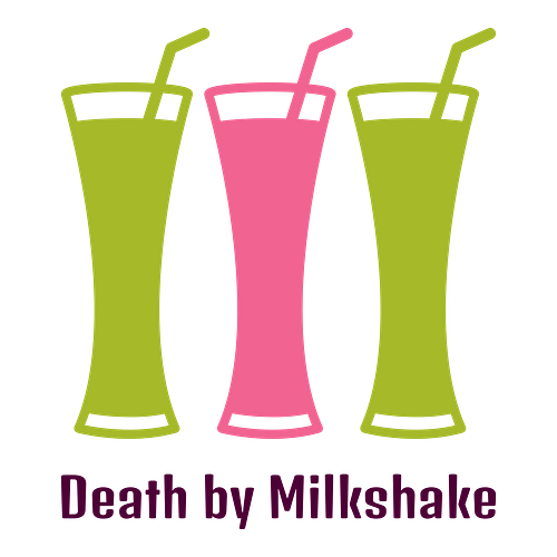Random logo for a business called Death by Milkshake.