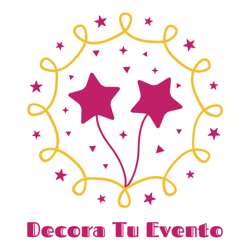 Logo para un negocio de manualidades de una empresa llamada Decora tu Evento.