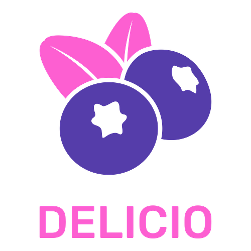 Un logo de pâtisserie pour une entreprise appelée Delicio.