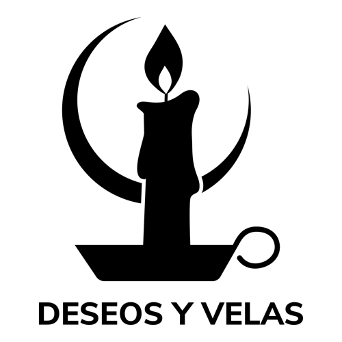 Logo para velas de una empresa llamada Deseos y Velas.