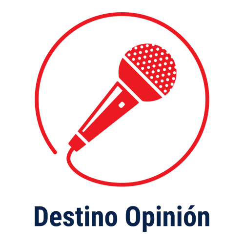 Logo para podcast llamado Destino Opinión.