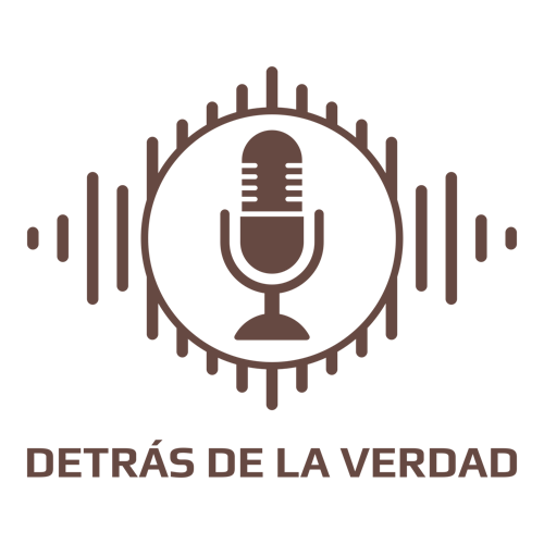 Logo para podcast llamado Detrás de la Verdad.